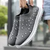 Slipper Schoenen Zomer Casual Dames Gevulkaniseerd Bling Platte Loafers Slip Op Sneaker Vrouwelijke Tenis Feminino 231006