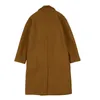 Men's Wool Blends FOJAGANTO Autumn Winter Fashion Woolen Blends Coat Men Korean Style Lapel Solid Color Windbreaker Thick British Casual Coat Male 231006