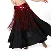 Stage Wear Dynamic Belly Dance Waist Chain Ornament Women Triangle Long Tassel Oriental Sequins Black Hip Scarf 4 Color