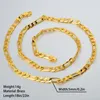 Kedjor 5mm bredd kubansk länkkedja halsband lång hiphop för kvinnor män hals mode smycken tillbehör guld färg choker gåvor honom