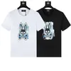 Hommes T-shirt Mode Rogue Rabbit Imprimer Manches Courtes Crâne Lapin Casual TShirt Été Respirant Couple Haute Qualité Crewneck Top256L