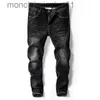 Men's Jeans Men's Black Skinny Jeans Spring Autumn Solid Slim Denim Jeans Cowboy trousers Men Cotton elastic Long Jeans Size 36 J231006