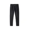 Herren Jeans Designer H Amashika Europäische Modemarke Schwarz Grau Heller Luxus Mittlere Taille Slim Fit Freizeithose G9PJ
