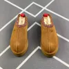 2023 Designer Slippers Womens Tazz Tasman Slippers Fur Slides Classic Mustard Seed Ultra Mini Platform Boot Slip-on Les Petites Suede Wool Blend Winter Boots