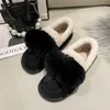 Sapatos de vestido de inverno sapatos planos femininos cabeça redonda casual casaco sapatos de pele feminina sapatos planos 231006