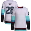 Team Hockey 21 Alex Wennberg Jersey 31 Philipp Grubauer 13 Brandon Tanev 4 Justin Schultz 6 Adam Larsson 20 Eeli Tolvanen 28 Eduard Sale Navy White Man Woman Youth