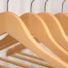 Cintre en bois multifonctionnel pour adulte, épais, antidérapant, garde-robe, séchage de vêtements, support de rangement