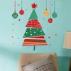 Adesivi murali 1pz Adesivi per finestre natalizie Adesivi murali natalizi con fiocchi di neve per cartoni animati Decorazione per feste Adesivi statici rimovibili Anno 231005