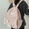 School Bags College Student Ladies Cute Backpack Women Flower Female Harajuku Book Kawaii Nylon Girl Trendy Bag Fashion 231005