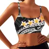 Tanks pour femmes Polynésien Tribal Fijian Totem Tattoo Fiji Prints Lady Respirant Fitness Yoga Soutien-gorge Sexy Plumeria Crop Top Femmes Anniversaire