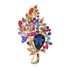 Broche de luxe de styliste, nouvelle couleur, broche en verre de cristal, Corsage, accessoires pour vêtements pour femmes