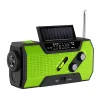 2000mah Solar Lamp Radio Emergency AM/FM/WB Väder handvev USB -batteri med 4 LED -läsningsljus ficklampa Power Bank LL