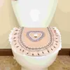 Toilet Seat Covers Water Tank Cushion Lace Home Cover Washable Travel Breathable Pad Convenient Carpet Trim Bathroom Accessories