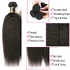 Lace Wigs Brazilian Bundles Kinky Straight Human Hair 8a Original Yaki On Sale Natural Color Thick 231006