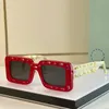 2023 Nya varumärkes- och kvinnors solglasögon Kvadratdesigner Glasögon Kvinnors solglasögon Brand Designer Sun Glasses Högkvalitativa solglasögon med Box Oer1025