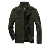 Mäns jackor 2023 Ny casual armé militärjacka män plus storlek M-6xl Jaqueta Masculina Air Force One Spring Autumn Cargo Mens Jackets Coatl231006