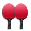 Tafeltennisraquets Huieson 2pc Ping Pong Rackets Set 56 Star Offensief Racket met Fijne Controle 231006