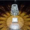 Table Lamps Modern Rose Shadow Crystal Table Lamp For Restaurant Table Light With USB charging With Remote control can touch switch YQ231006