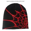 BeanieSkull Caps Gebreide muts Y2K Beanie Spider Web Hat Y2K Skullies Beanie Baggy Slouchy Beanie Cap Skull cap Spider Web Beanie Hat 231006