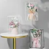 Confezione regalo Borse trasparenti per fioristi in PVC Decorazione di sacchetti per imballaggio di fiori impermeabili
