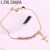 10Pcs Newest Design Cz Zircon insect cross Charm Micro PAVE Adjustable Chain Charm Bracelets J12112389