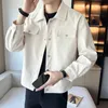 Men's Jackets Men's autumn/winter High Quality Fashion Casual Jackets/Male Slim Fit Pure Color Business Style Lapel Coats Plus Size S-3XL 231005