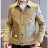 Erkek yünleri Karışımlar Kore kış ceketi erkekler için kalınlaşmış ve sıcak yün karışımları ceket gündelik iş sokak kıyafetleri palto sosyal erkek giyim 2023 231005
