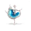 Spille Moda Ginnastica Ragazza Strass Ballerina Smalto Spilla Abbigliamento donna Spilla Corpetto Banchetto di nozze Gioielli quotidiani