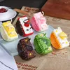 Decorative Flowers Artificial Half Block Shape Cookies Fake Food Decoration Pography Pro Simulation Cake Model Tea Table FCYY074