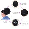 Synthetic Wigs Short Afro Puff Synthetic Hair Bun Chignon Hairpiece For Women Kids Wig Drawstring Ponytail Kinky Curly Clip in 231006