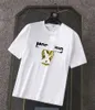 Mocccci Mens Designer Band Camisetas Moda Negro Blanco Manga corta Carta de lujo Patrón Camiseta tamaño XS-4XL # ljs-13