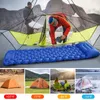 Utomhuskuddar Enkel ultralätt sovande Portable Camping Mat Uppblåsbar luftmadrass Vandring Trekking Picnic 231005