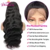 Synthetische pruiken Prinsessenhaar 13x6 HD Transparant Kant Voor Menselijk Voor Vrouwen 13x4 Braziliaanse Body Wave Frontale Pruik Met Baby 231006