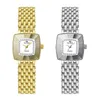 Montres-bracelets pour femmes, montre-bracelet accentuée, quartz luxueux, couleur argent et or, pour mariées, mariage, rencontres, shopping