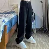 2022 Dark Streetwear Schädel Hand Druck Schwarz Hip Hop Männer Baggy Jeans Hosen Mehrere Taschen Gerade Lose Denim Hosen Spodnie t302f