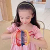 Hair Accessories Fashion Elegant Wave Plastic With Tooth Soild Color Korean Style Hoop Children's Girls Headband Headdress