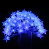 4M 40LEDS 3AA Batteridriven stjärnaformad tema LED -sträng Fairy Lights Christmas Holiday Wedding Decoration Party Lighting 12 ll