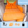 Cama inflável para carro, cama de viagem dobrável, colchão inflável para carro, almofada de exaustão traseira, almofada inflável para assento de cama, almofada para dormir