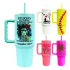 Mais recente H3.0 sublimação em branco brilhante fosco 40oz Quencher tumbler Caneca de café de viagem isolada a vácuo com alça copos de aço inoxidável de parede dupla GF105