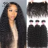 Lace Wigs UNice Hair 100% Curly Weave Human Bundles Remy 826" Brazilian Natural Color 10A 34 Deal 231006