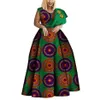 BintaRealWax Novo Dashiki Vestido Estampado Africano Bazin Roupas de Um Ombro Vestidos Plus Size Vestidos Africanos para Mulheres WY3834333v