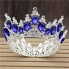 Hårklämmor Barrettes Fashion Crowns Barock Luxury Crystal Bridal Crown Tiaras Light Gold Diadem Tiaras For Women Brud Wedding 271A