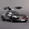 Modèle de voiture moulé sous pression 1 32 SLS alliage modèle de voiture de sport moulé sous pression en métal jouet véhicules modèle de voiture haute simulation son et lumière Collection enfants cadeau 231005