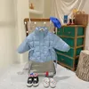 Down Coat Fashion Baby Boy Girl Cotton Padded Jacket Winter Infant Toddler Child Coat Waist Belt Warm Thick Outwear Baby Clothes 2-10Y 231005