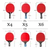 Raquets Table Tennis Raquets Kokutaku ITTF Professional 456 Star Ping Pong Racket Carbon Table Tennis Bat Paddle Setは、ゴムでのにきび