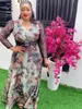 Plus size Dresses Size African Party for Women 2023 Fashion Dashiki Ankara Print Wedding Gowns Elegant Turkey Muslim Maxi Dress 231005