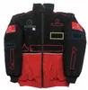 Traje de carreras de F1 Equipo de otoño/invierno Chaqueta acolchada de algodón bordada Logotipo del coche Chaquetas bordadas completas Chaquetas de motocicleta retro de estilo universitario qw