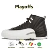 Jumpman 12 Cherry 12s basketskor för män Brilliant Orange Taxi Muslin Stealth Playoffs Royalty Influ Spel Field Purple Men Trainers Sneakers Shoe Size 40-47