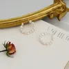 Hoop Huggie ASHIQI Pendientes de círculo barroco de perlas naturales de agua dulce 925 Joyería coreana de moda de plata esterlina para mujeres de moda 231005