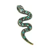 Spilla di lusso di design Spilla a forma di serpente tempestata di diamanti Spilla per accessori per cappotti di moda Spilla per scarpe regolabile